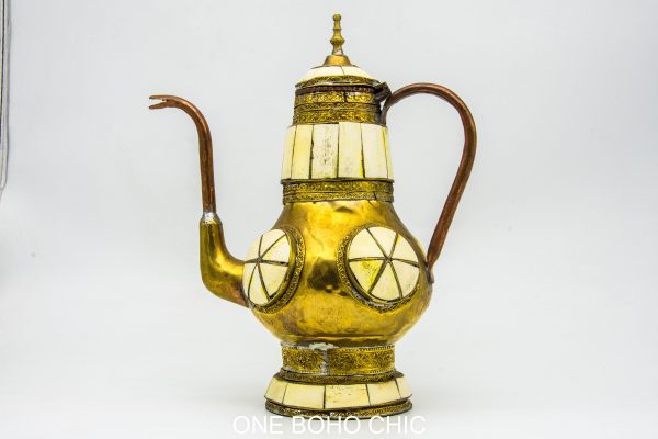 VINTAGE Moroccan Copper Teapot, Antique Copper Teapot Morocco, Moroccan Handmade Teapot