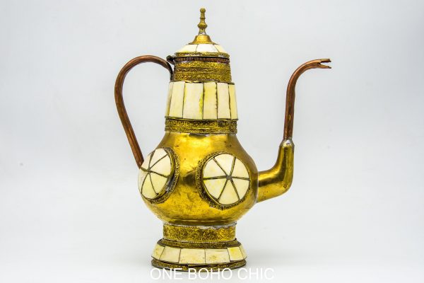 VINTAGE Moroccan Copper Teapot, Antique Copper Teapot Morocco, Moroccan Handmade Teapot