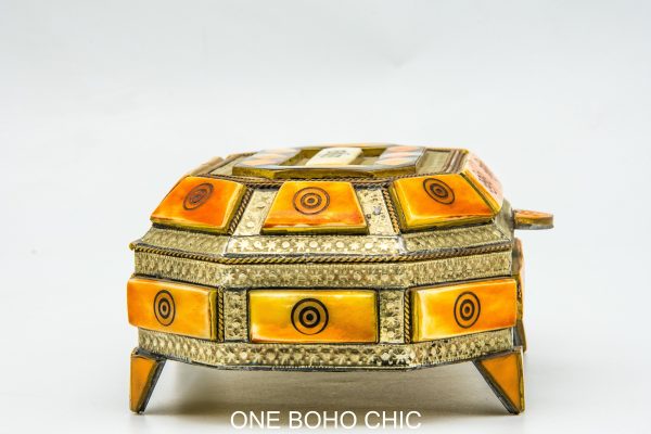 Chest ethnic handmade beautiful jewelery box with moroccan motif Very beautiful moroccan antique decor