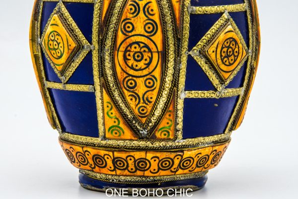 old moroccan berber jar to be used as office decor or to hold your love one ash
