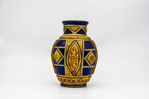 old moroccan berber jar to be used as office decor or to hold your love one ash