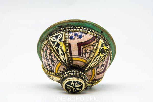 Old Moroccan ash jar Arabian Art chic luxurious Decor