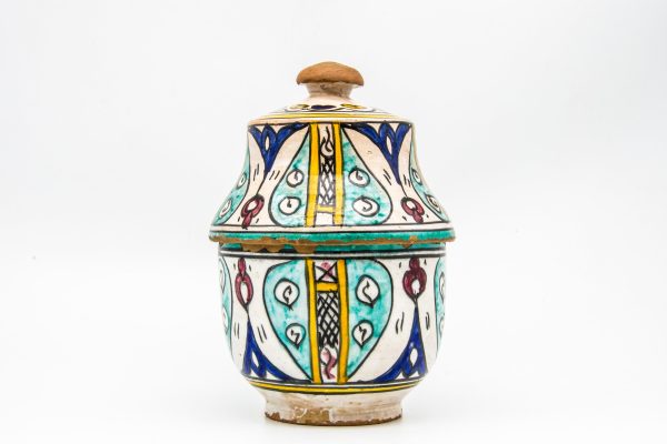Old Moroccan Pottery vase Arabian Art chic luxurious Decor