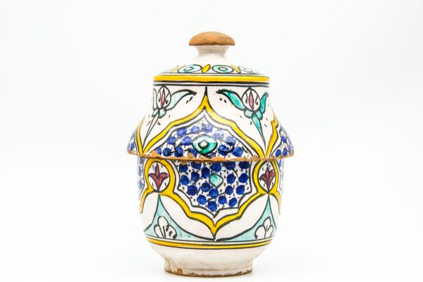 Vintage Pottery Pot Moroccan vase Arabian Art chic luxurious Decor