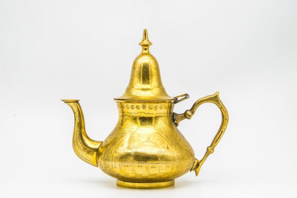 VINTAGE Moroccan Copper Teapot, Antique Copper Teapot Morocco, Moroccan Handmade Teapot