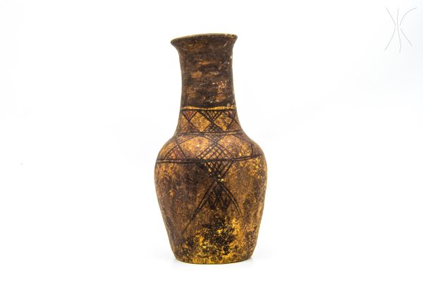 Antique moroccan water clay Pottery usedby berber Arabian Art Decor