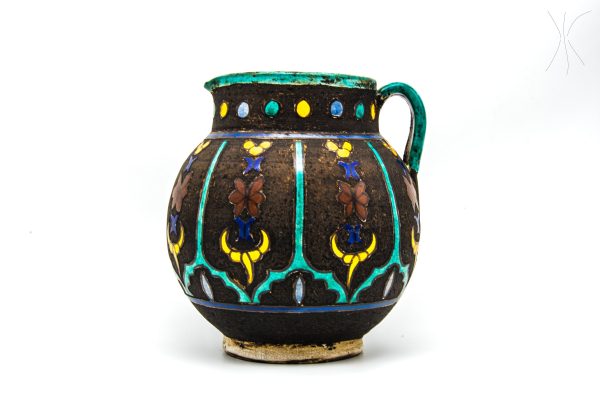 Vintage Pottery jar Moroccan art for office or
