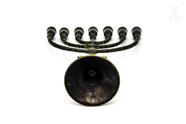 Vintage Hanukkah Menorah Jewish Lamp, Rare candlestick moroccan Art Decor - Very beautiful moroccan antique decor