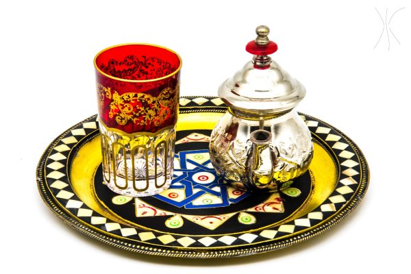 Moroccan Traditional Tray Decor - Moroccan tray for Tea - Very beautiful moroccan antique decor