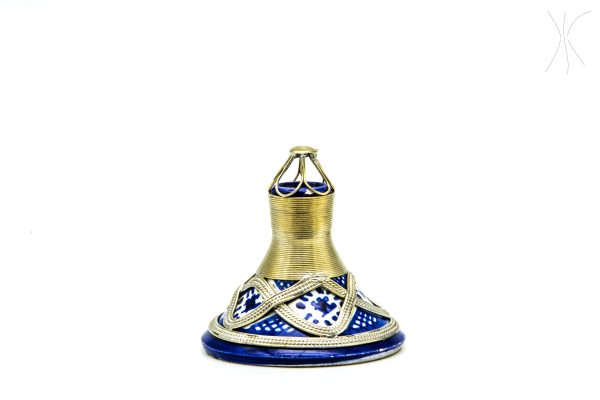 Antique Ceramic and metal bowl - Moroccan Ceramic Bowl - Very beautiful moroccan antique decor