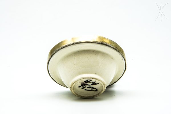 Antique Ceramic and metal bowl - Moroccan Ceramic Bowl - Very beautiful moroccan antique decor