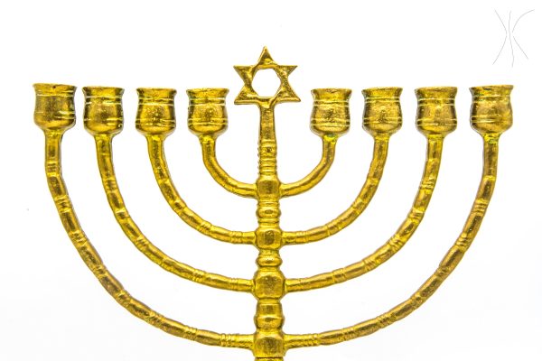 Vintage Hanukkah Menorah Jewish Lamp, Rare candlestick moroccan Art Decor - Very beautiful moroccan antique decor
