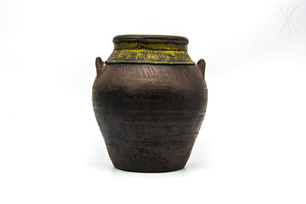 Vintage clay Pottery Moroccan vase berber Arabian Art Decor Table