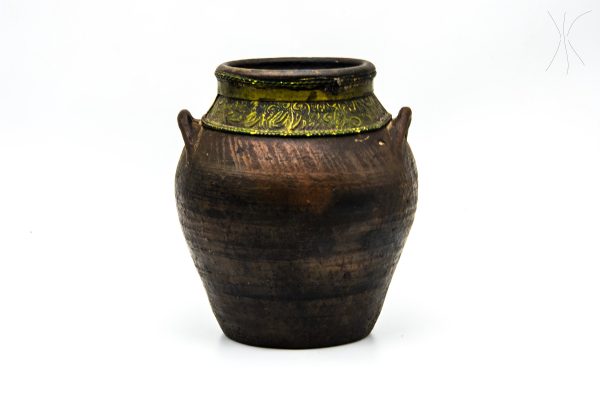 Vintage clay Pottery Moroccan vase berber Arabian Art Decor Table