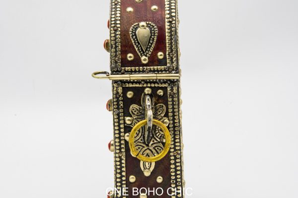 hand engraved moroccan vintage moroccan antique bone and metal jewelry box