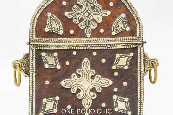 hand engraved moroccan vintage moroccan antique bone and metal jewelry box