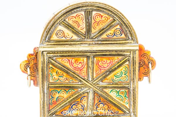 hand engraved moroccan vintage moroccan antique bone and metal jewelry box