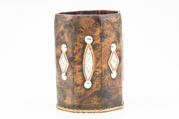 Moroccan Wood Pot - Very beautiful moroccan antique decor