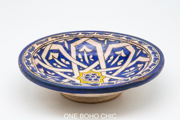 Moroccan Patterned Earthenware Bowls, Very beautiful moroccan antique decor