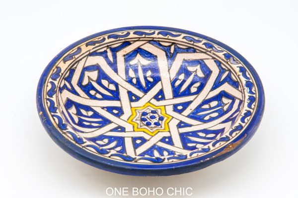 Moroccan Patterned Earthenware Bowls, Very beautiful moroccan antique decor