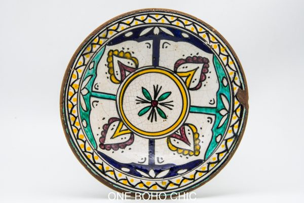 Moroccan Ceramic Bowl, Very beautiful moroccan antique decor
