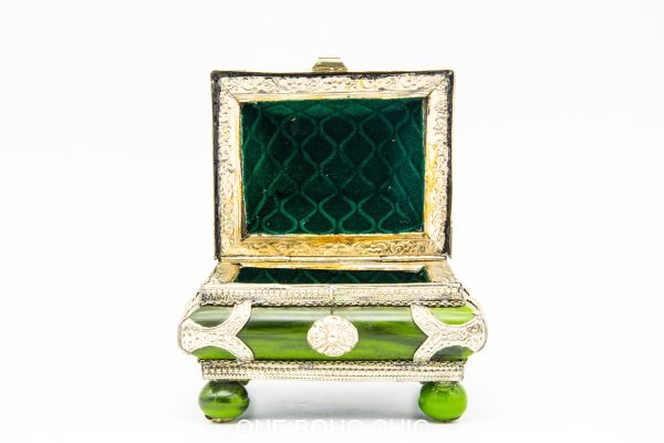 Moroccan berber antique jewelry box decor