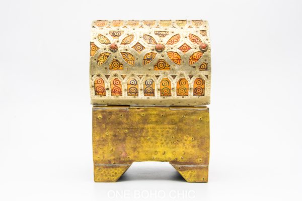 Chest ethnic handmade beautiful jewelery box with moroccan motif
