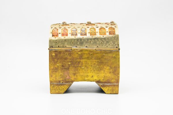 Chest ethnic handmade beautiful jewelery box with moroccan motif