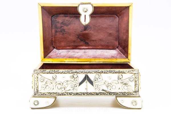 Vintage Moroccan chest - Moroccan Metal Chest, Moroccan home decor