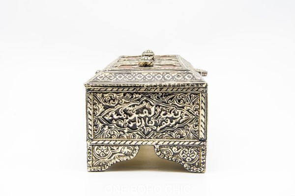 Vintage Moroccan chest - Moroccan Wooden Chest, moorish home decor
