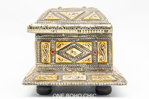 Vintage Moroccan chest - Moroccan Metal Chest, Moroccan home decor