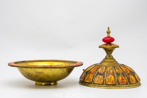 Very beautiful moroccan antique COPPER dinning set table decor