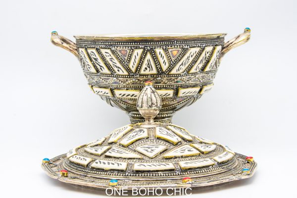 Antique moroccan Metal bowl - vintage copper bowl