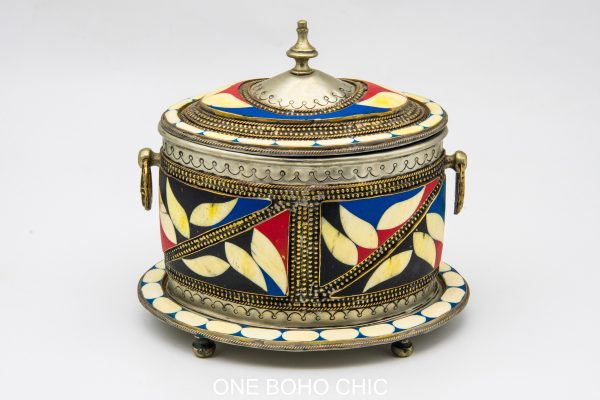 Very beautiful moroccan antique COPPER dinning set table decor