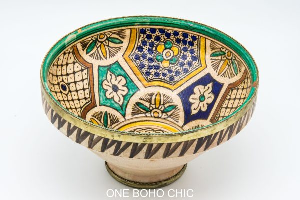 Moroccan Ceramic Bowl, Very beautiful moroccan antique decor