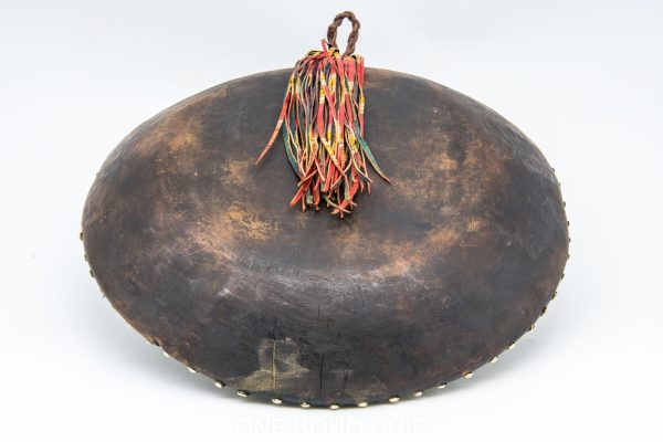 Antique Moroccan wood and metal Bowl, Very beautiful moroccan antique decor