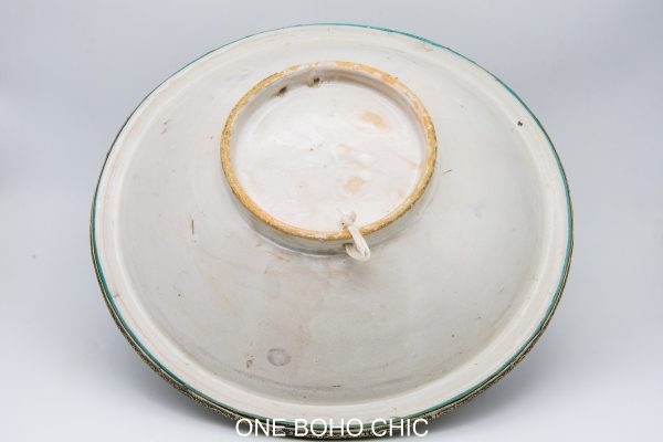 Antique Moroccan wood and metal Bowl, Very beautiful moroccan antique decor