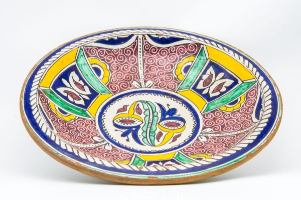 Moroccan Ceramic Bowl, Very beautiful moroccan antique decor