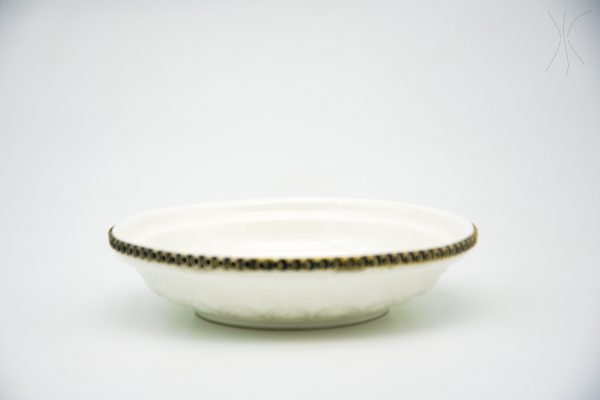 Antique glass and metal bowl - Moroccan glass Bowl - Very beautiful moroccan antique decor