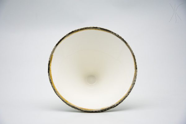 Antique glass and metal bowl - Moroccan glass Bowl - Very beautiful moroccan antique decor