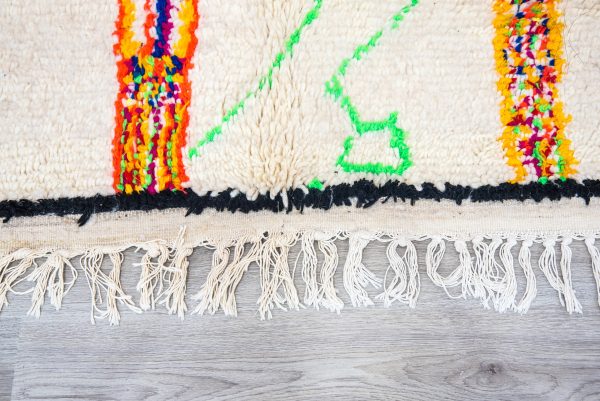 Moroccan rug Hand knotted - Beni ourain rug - all wool berber rug - handmade rug - Genuine lamb wool