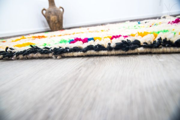 Moroccan rug Hand knotted - Beni ourain rug - all wool berber rug - handmade rug - Genuine lamb wool