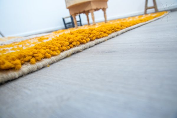 Authentic Moroccan Rug Vintage Rug Handmade | Orange Rug