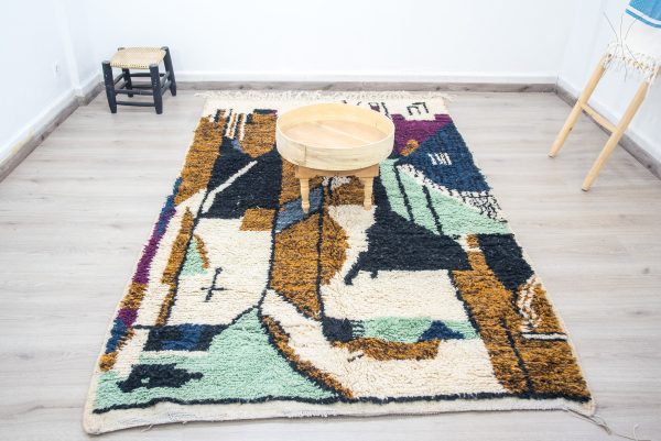 Colorful Moroccan rug,Tuft Rug, sheepskin rug,Nordic Geometric Rug, modern rug, tufted rug,dada rug