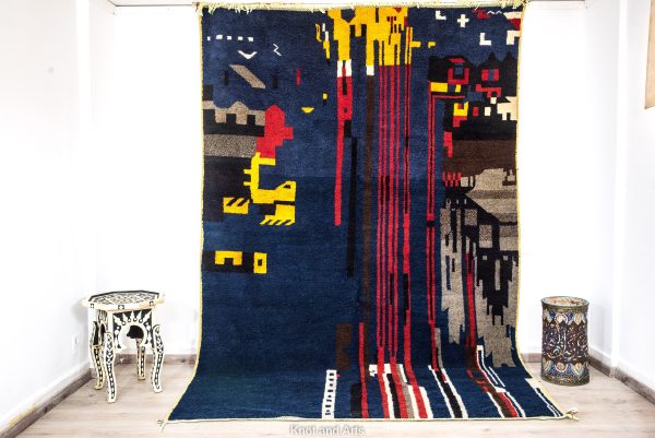 Colorful Moroccan rug,Tuft Rug, sheepskin rug,Nordic Geometric Rug, modern rug, tufted rug,dada rug