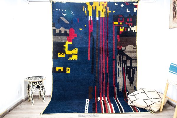 Colorful Moroccan rug,Tuft Rug, sheepskin rug,Nordic Geometric Rug, modern rug, tufted rug,dada rug