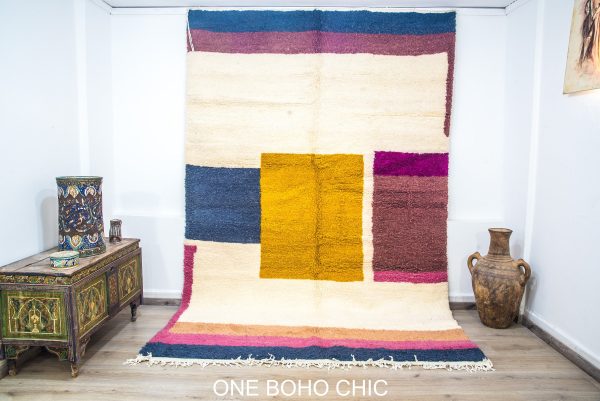 Abstract Moroccan rug,Nordic Geometric Rug, modern rug, tufted rug,dada rug, colorful rug