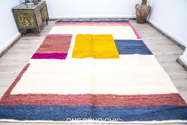 Abstract Moroccan rug,Nordic Geometric Rug, modern rug, tufted rug,dada rug, colorful rug