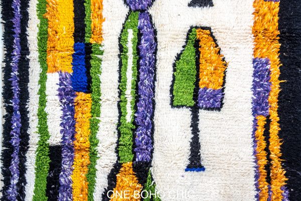 Colorful Moroccan rug,Tuft Rug, sheepskin rug,Nordic Geometric Rug, modern rug, tufted rug,dada rug