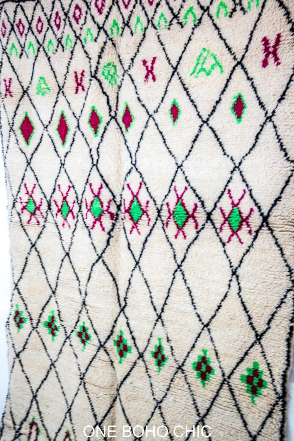 Beni Ourain Rug,Authentic Moroccan Rug,Hand Knotted Rug,Handmad Wool Rug,Berber Teppich,Vintage Berber Rug,Moroccan Teppich,Moroccan Carpet